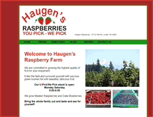 Tablet Screenshot of haugensraspberries.com